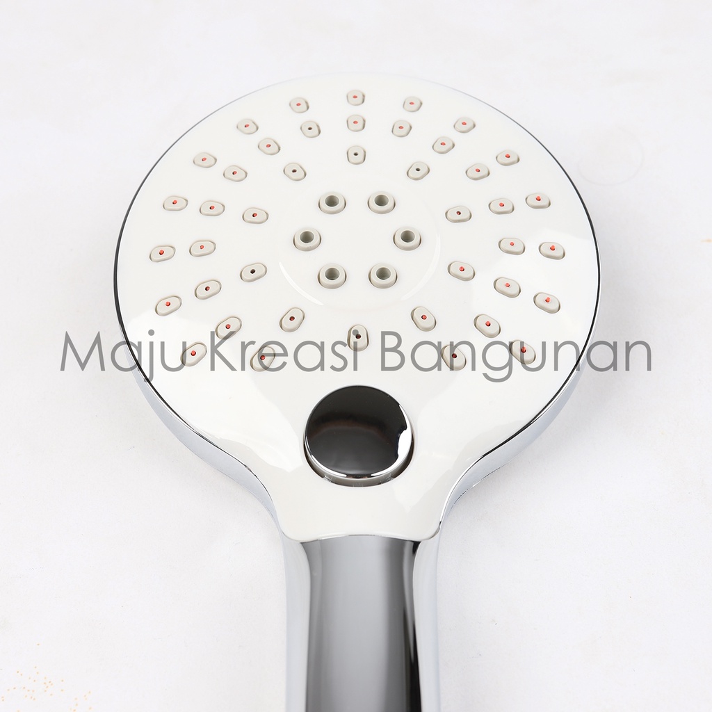 Hand Shower SKL HS 9957 Chrome Kamar Mandi Kepala Besar Bulat Toilet WC Selang Fleksibel