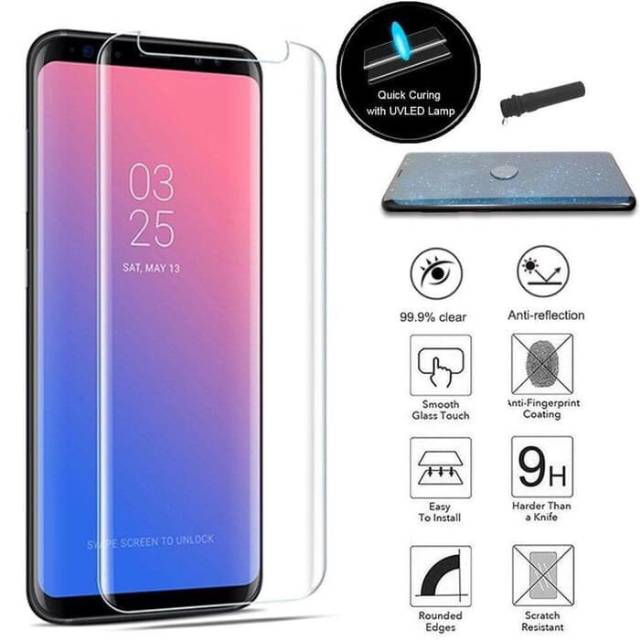 Tempered glass curved UV liquid full glue samsung note 8/tg UV/tg laser samsung note 8