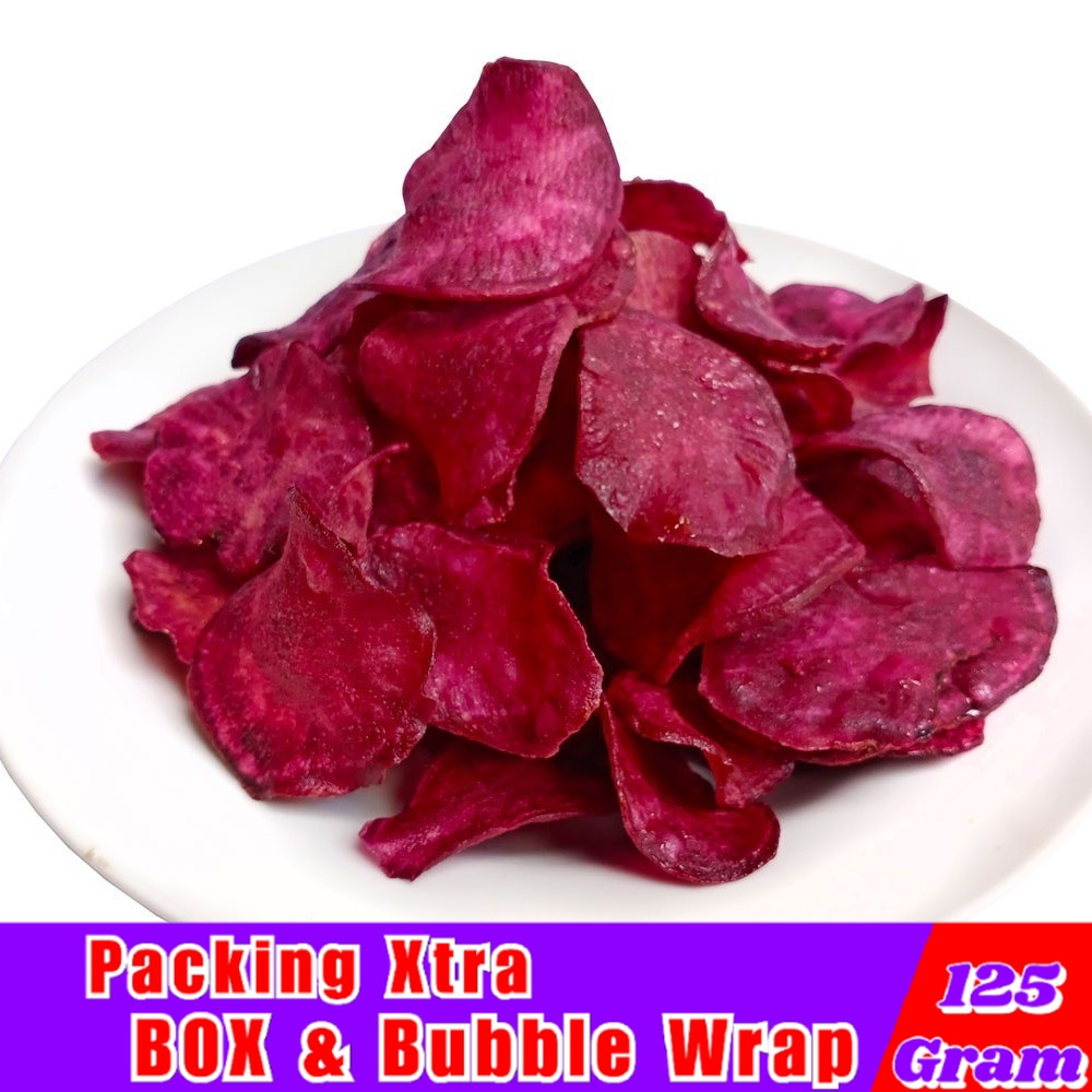 

jajanan Keripik Ubi Ungu 125gr / Kripik Ubi Ungu - Hufaida Snack