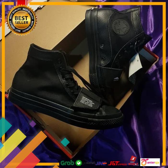 SALE.. SEPATU CONVERSE NEIGHBORHOOD HIGH FULL BLACK ..TERLARIS