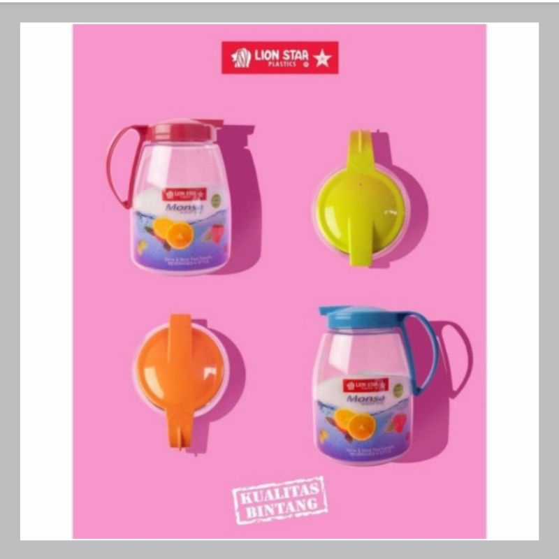 MONSA WATER JUG 2.1 LITER LION STAR/TEMPPAT TEKO AIR PLASTIK MONSA