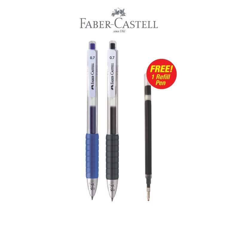 

Faber-Castell Paket Super Hemat 2 Air Gel Ballpoint FREE 1 Refill Gel Pen