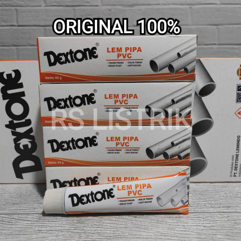 Lem pipa PVC DEXTONE tube/odol/lem pralon/lem pvc 40gr