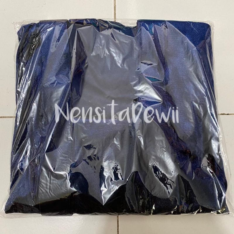 Kebaya Bludru Kartini / Kebaya Hijab Leher V (Bahan Tebal)-Navy