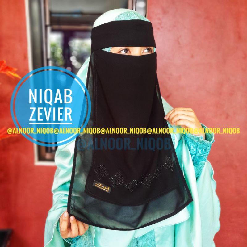 niqab ZEVIER. cadar bandana by alnoor niqob temboro
