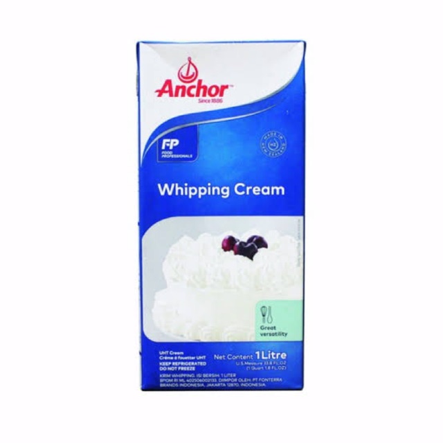 

Anchor whipping cream 1L (exp juli 2025)