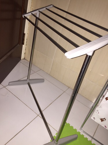 Rak Jemuran Handuk Aluminium 5 Baris Minimalis - Mobile Towel Rack