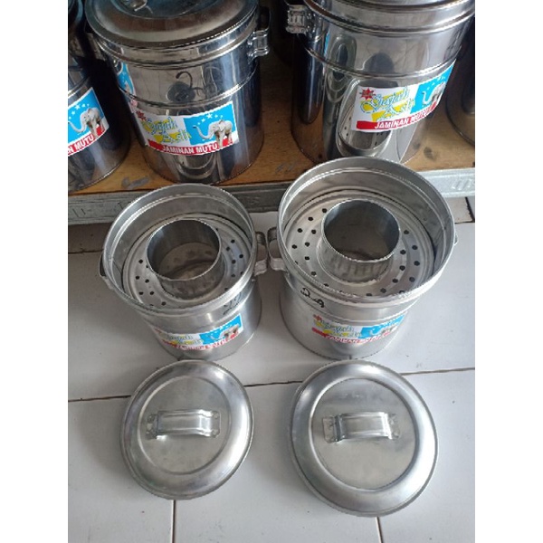 Dandang bakso mini almunium ukuran 18-20-22cm