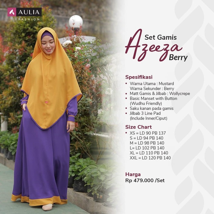 GAMIS AULIA AZEEZA BERRY / GAMIS AULIA DEWASA