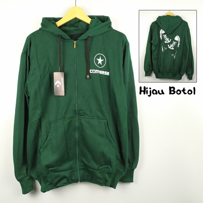 JAKET CONVERSE SHOES HIJAU BOTOL Shopee Indonesia JAKET CONVERSE SHOES HIJAU BOTOL Shopee Indonesia
