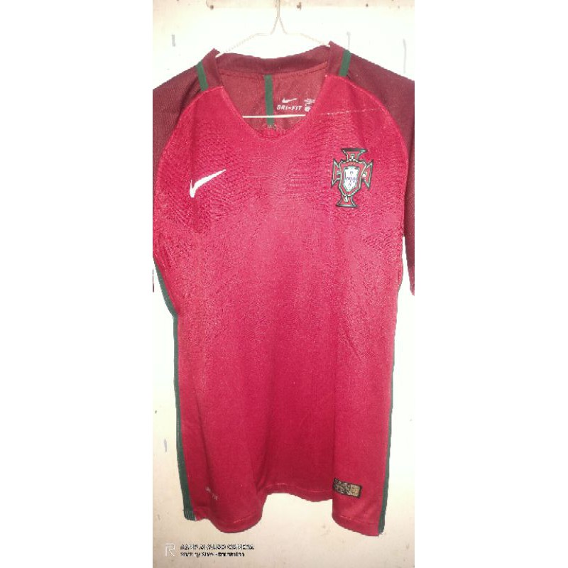 JERSEY TIMNAS PORTUGAL HOME EURO 2016 PLAYER VERSION/DRIFIT, SIZE S, BEKAS