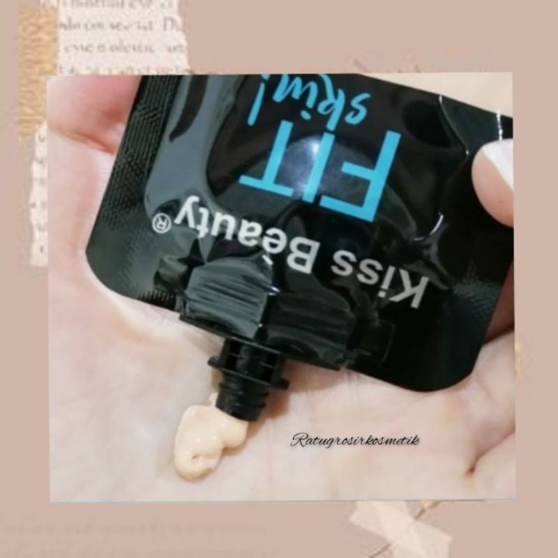 FIT SKIN FOUNDATION - KISS BEAUTY FIT ME SKIN FOUNDATION MATTE PORELESS NO.68740-03/SKIN FIT ROSE NUDE NO.68640