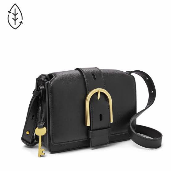 Fossil Wiley Crossbody Black New Cuci Gudang
