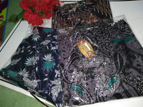 Kemeja Batik Pria Size  M L Xl Xxl Bswart Batik Hrb026 Kenongo Hem Motif Seno Coklat