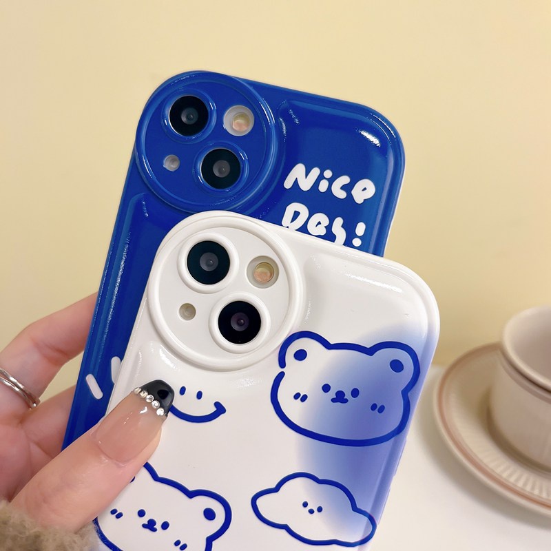 Soft Case Desain Beruang Untuk OPPO A57 A5 A9 A53 A33 A31 A7 A5S A12 A11K F9 Pro A15S A35 A32 A33 F11 A3S VIVO V23 S1 Y11 Y20 Y30 Y20 Y19 Y15S Y20i Y30 Y12