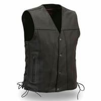 Jaket Rompi Kulit Garut pria ,Rompi Kulit Sintetis  pria,rompi motor pria