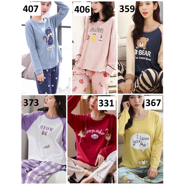 BAJU TIDUR PIYAMA WANITA CEWEK IMPORT MURAH BAGUS