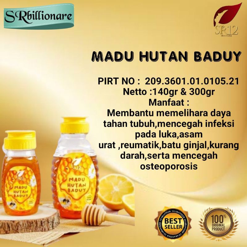 

MADU HUTAN BADUY /ASLI / MADU SR12