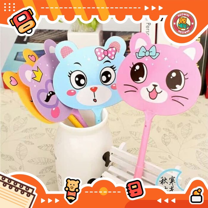 

MURAH Pena kipas cartoon PN0029 0.5mm - Ungu