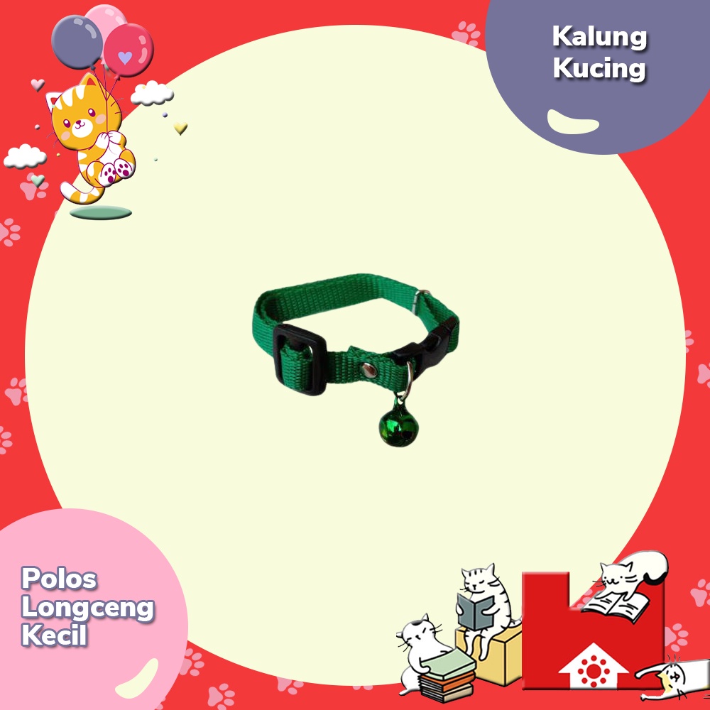 Kalung Kucing &amp; Anjing Polos Lonceng Kecil