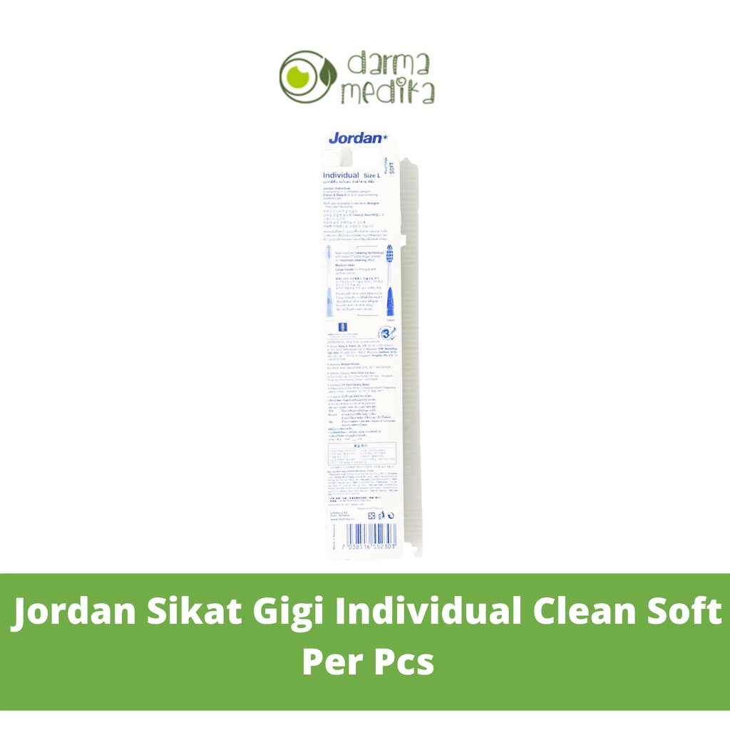 Sikat Gigi Jordan Individual Clean per piece