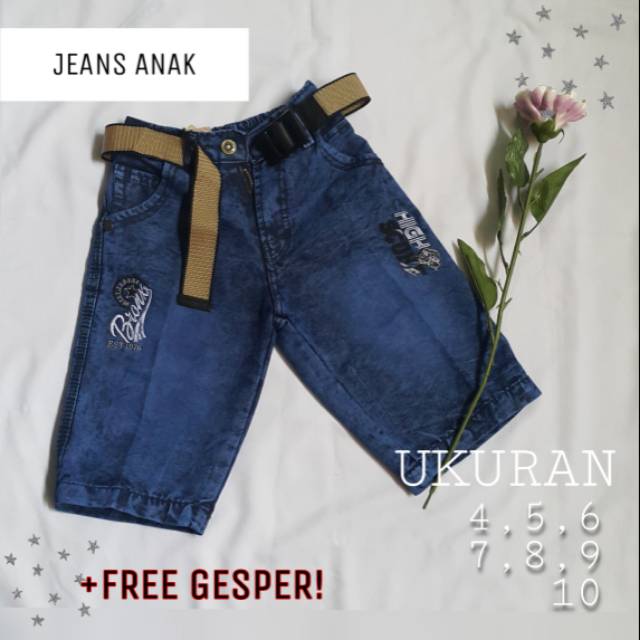 [READY] Celana Pendek Jeans Anak Laki-Laki 5,6,7,8,9,10 tahun