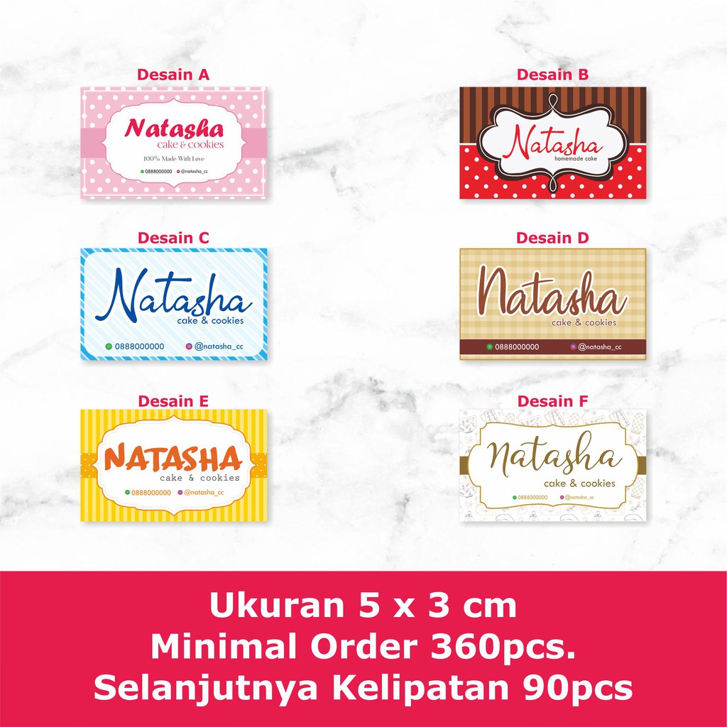 

Stiker Label Produk Kemasan Catering