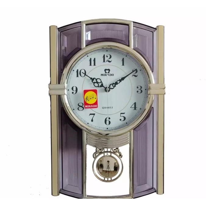 Jam Dinding Mirado Bunyi Setiap Jam Lonceng Bandul WH936 Klasik tersedia stok