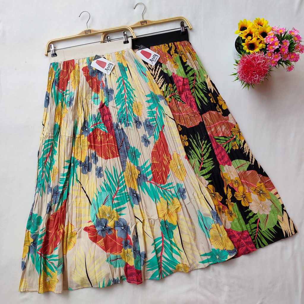Risya Skirt Import Plisket Premium