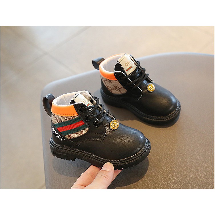 Sepatu Anak semi boats kulit GUCI sepatu sneakers anak IMPORT