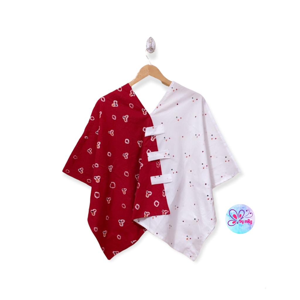 Blus tunik cataluna merah putih series jumput dian sastro