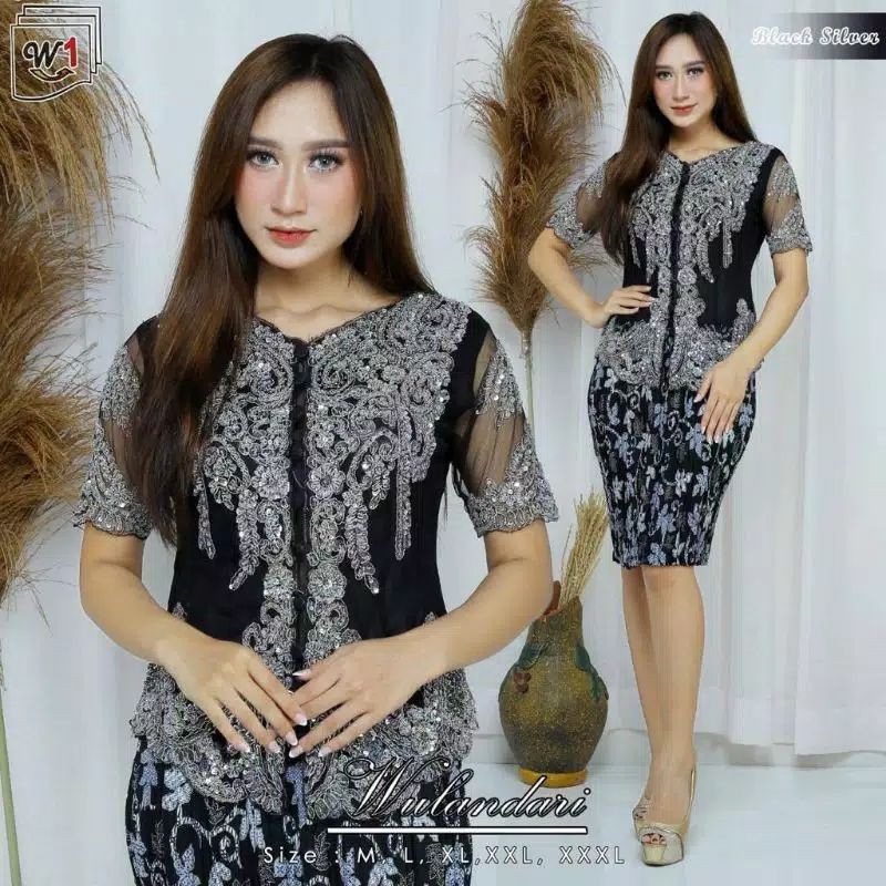 REAL PICT SETELAN KEBAYA PAYET/KEBAYA KARTINI/KEBAYA MURAH/KEBAYA LENGAN PENDEK