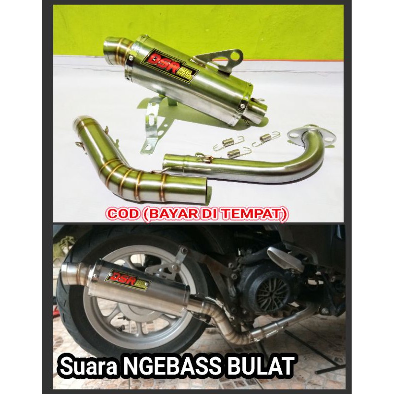 KNALPOT DSR_SPEEDRACING inlet 38 Scoopy Beat Vario NMax Aerox Xeon PCX Mio Genio