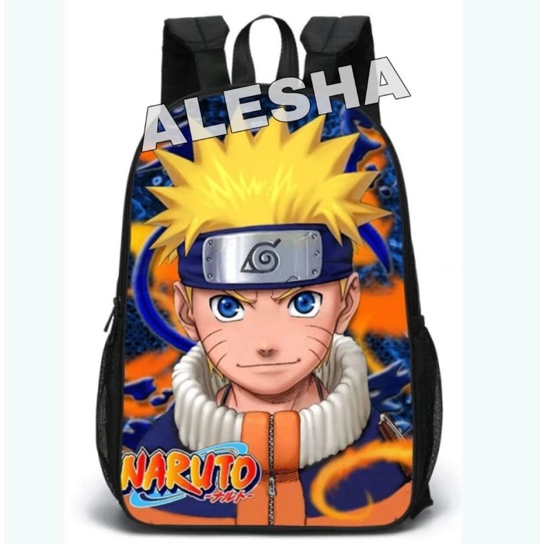 TAS RANSEL ANAK KARAKTER NARUTO GRATIS BOTOL MINUM - TAS ANAK - TAS TROLI