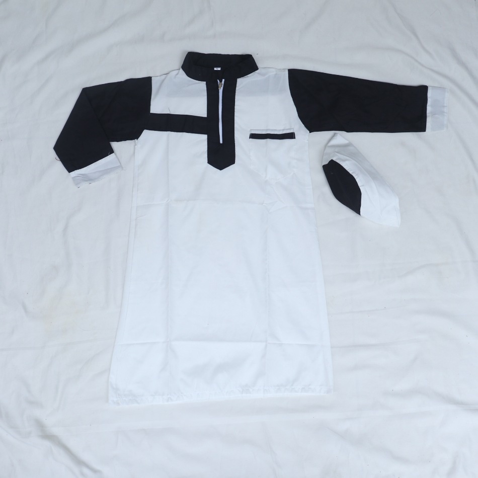 Baju Koko Gamis Anak 2 - 5 Tahun Resleting Katun Polymicro / Poli Miro / Polimikro