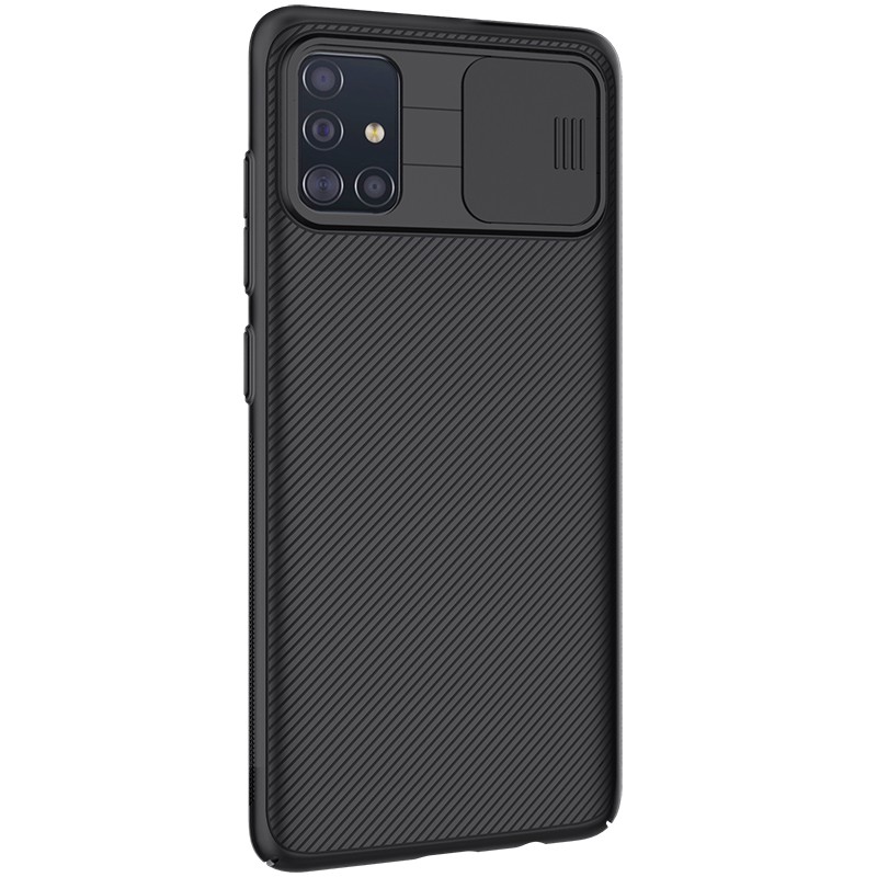 Case Samsung Galaxy A51 Nillkin CamShield Camera Cover Slide Casing - Black