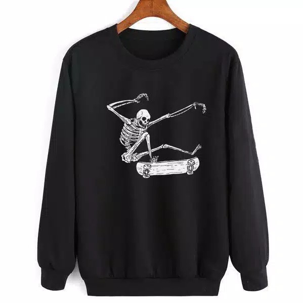 SWEATER SKULL SKATE SWEATER TEBAL / SWEATER UNISEX