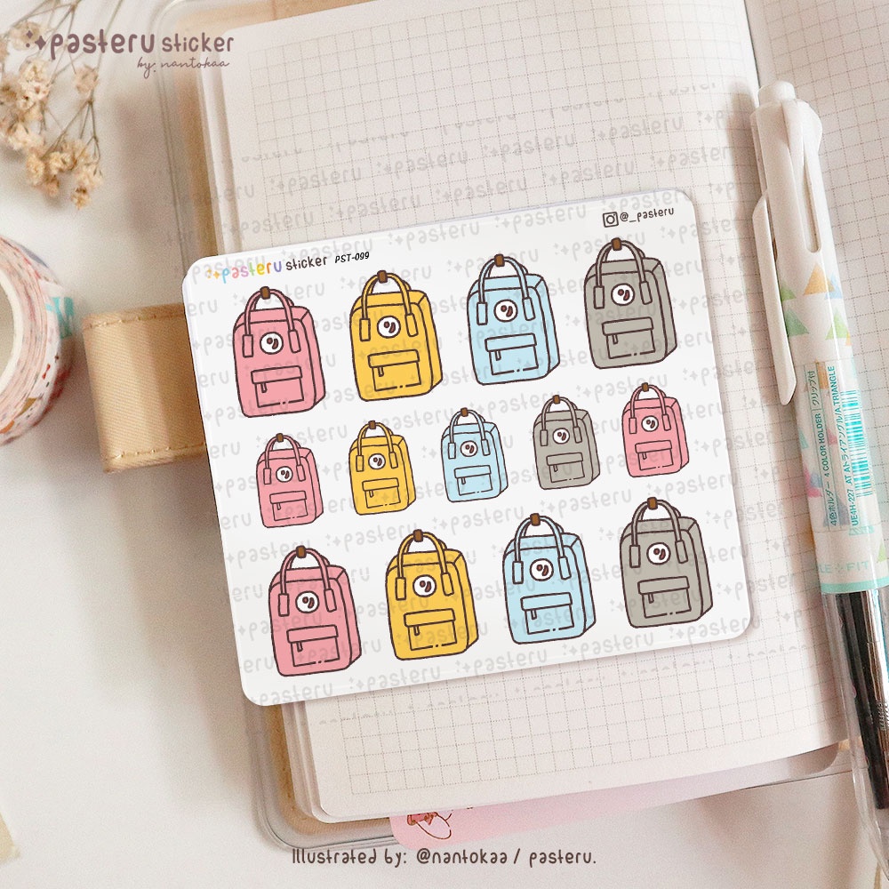 

Kawaii Kanken Backpack | Pasteru Planner Journal Sticker