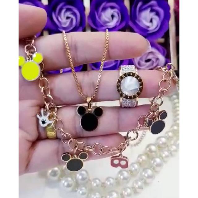 Kalung Titanium Miki Mouse