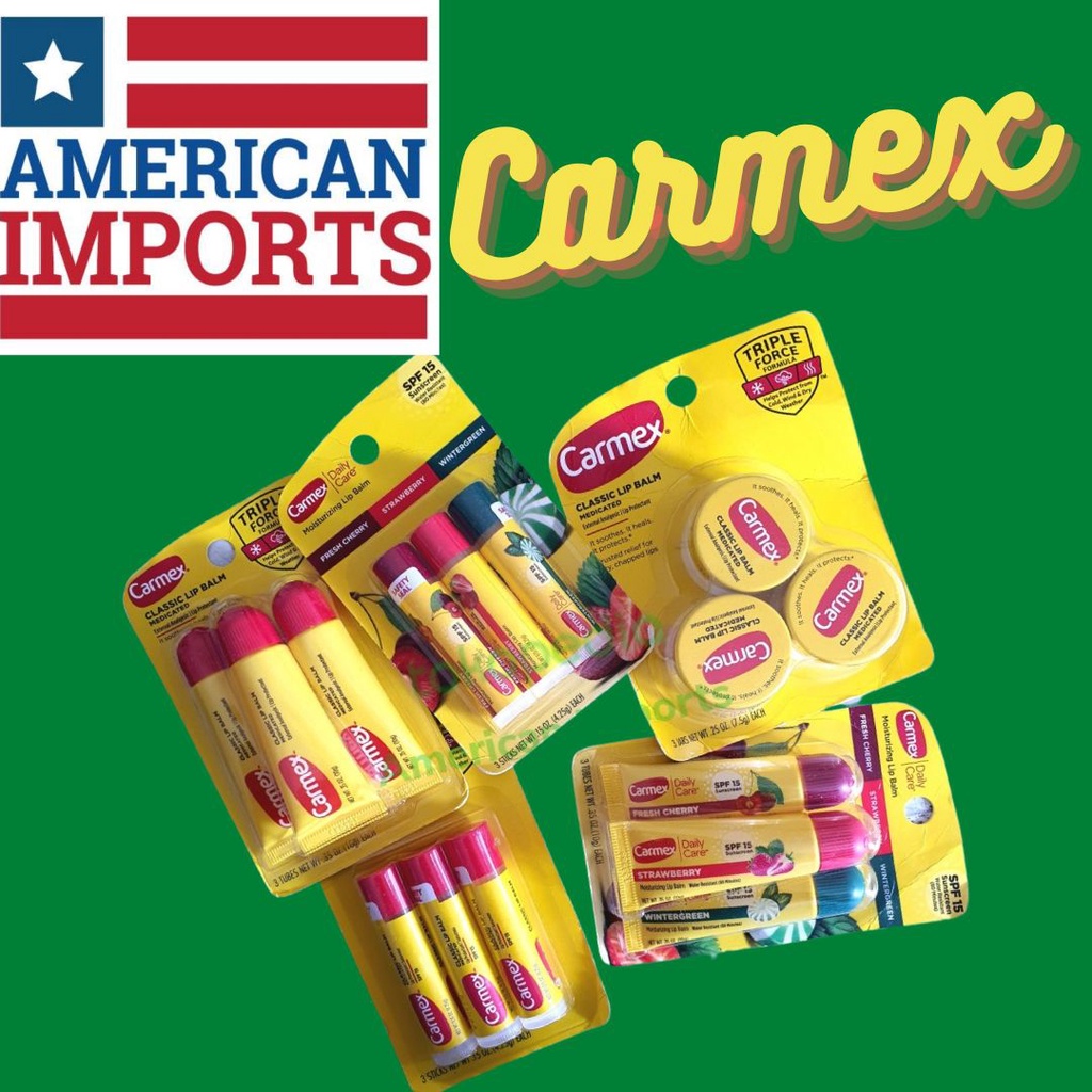 [ORI USA] Carmex Lip Balm - Pilih Variant