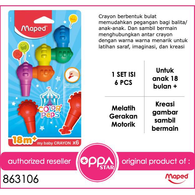 

CRAYON MAPED UNTUK BALITA SET 6 - 863106
