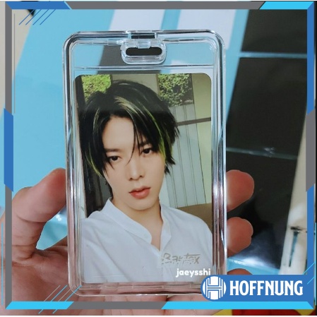 Card Holder Acrylic Transparent Badge ID Card Casing Photocard Kartu Pegawai Akrilik