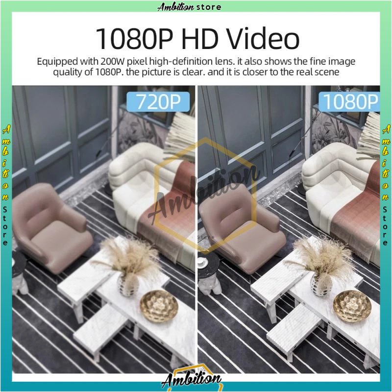 IPCam Bohlam BAIK CAMERA CCTV LAMPU WIFI LAMPU 8MP FULL HD 1080P CCTV BOHLAM APP V380
