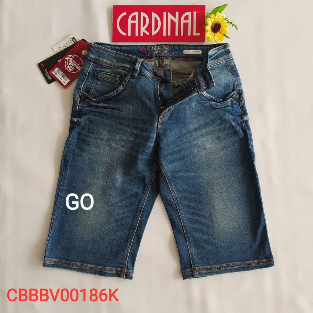 gof 29 CARDINAL CBBBV Celana Pendek Jeans Bermuda Casual Sobek Slimfit Reguler Fit Cowok Dewasa