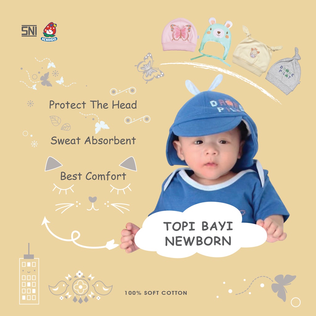ICHIGO TOPI BAYI NEWBORN
