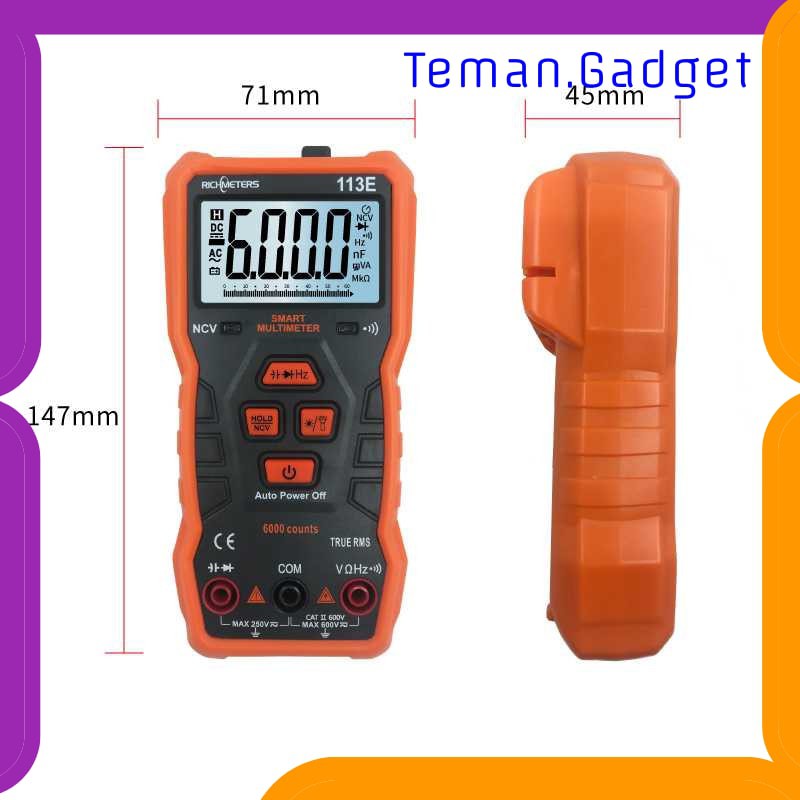 TG-DE307 RICHMETERS Pocket Size Digital Multimeter AC/DC Voltage Tester -RM113A