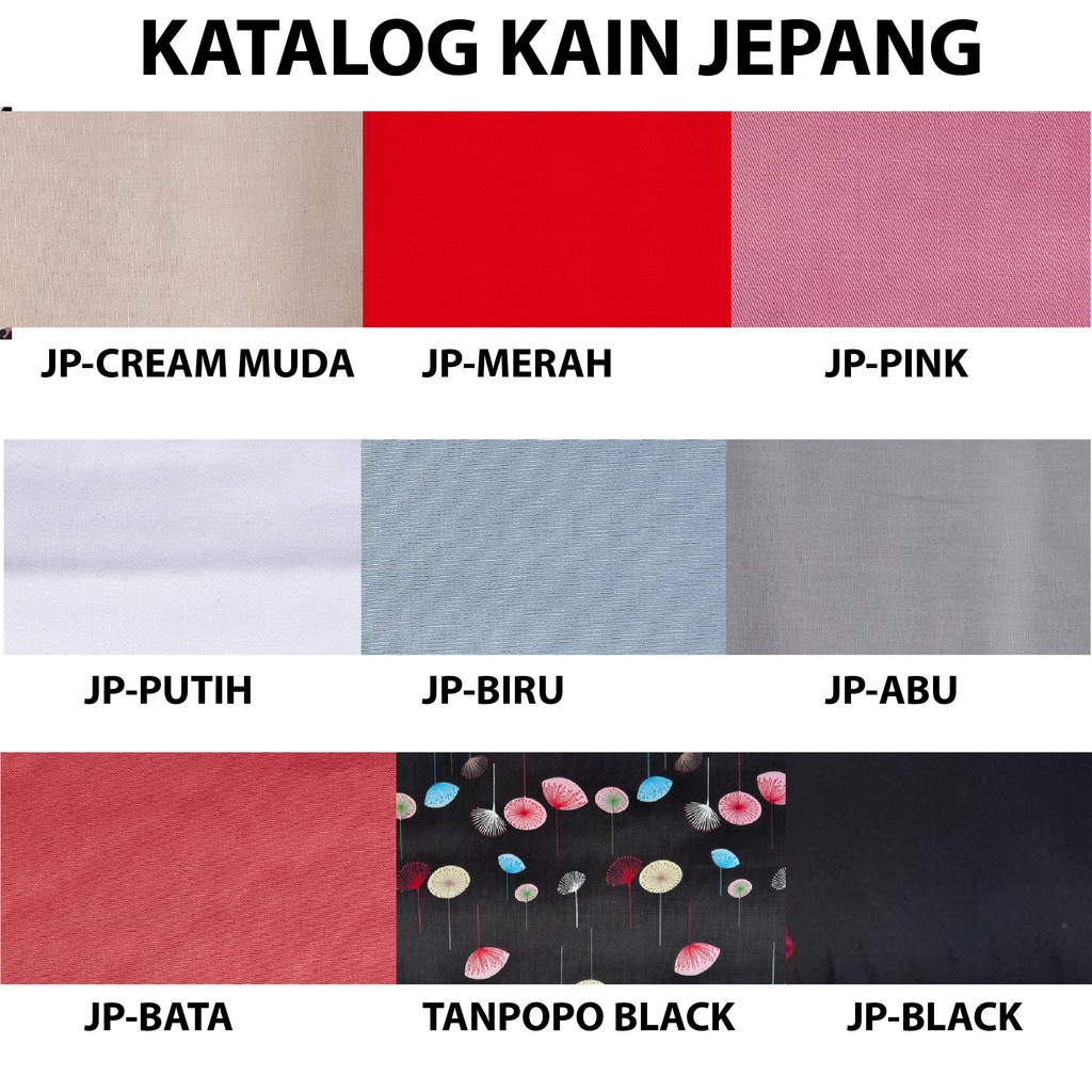 Katalog Kain Katun Jepang Pilihan Kain Katun Jepang Untuk Pre Order kj jp