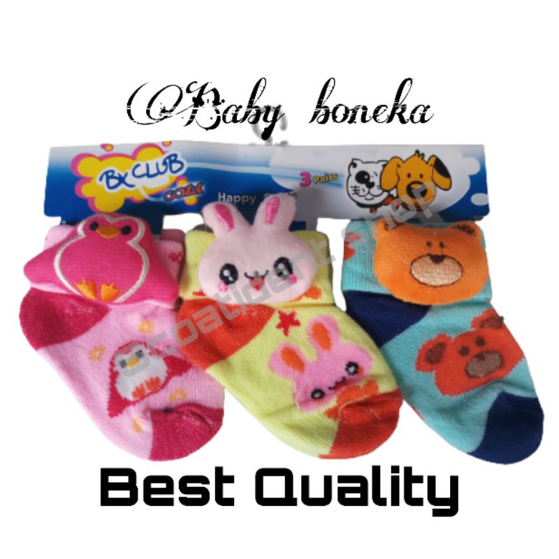 KAOS KAKI BAYI BONEKA SAMPING (PERLUSIN)