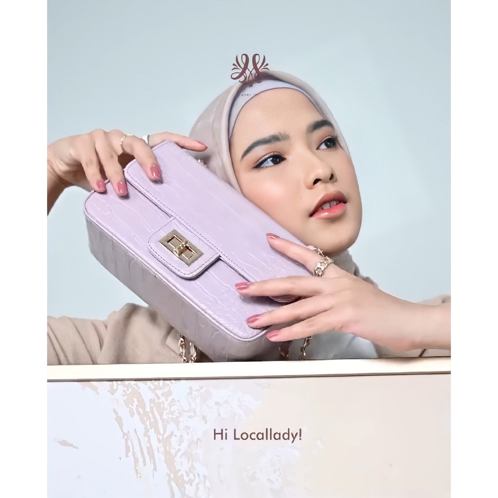 Ready Kyra LILAC bag mini by Local.id REAL. bisa jadi SHOULDER BAG&SLEMPANG. SUPER CANTIK.