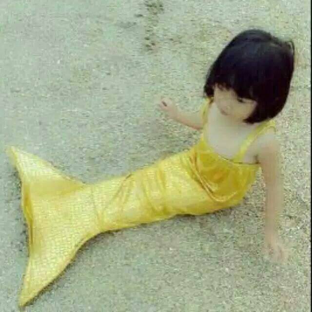 Mermaid PUTRI DUYUNG pakaian dress renang anak-anak cantik Imut